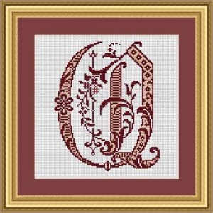Letter Q ”Bordeaux“