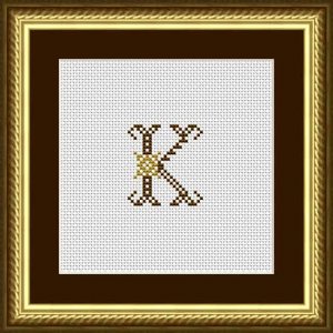 Letter K ”Limoges“
