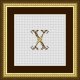 Letter X ”Limoges“